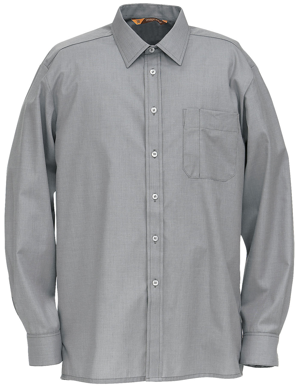 Men's long-sleeved collared shirt