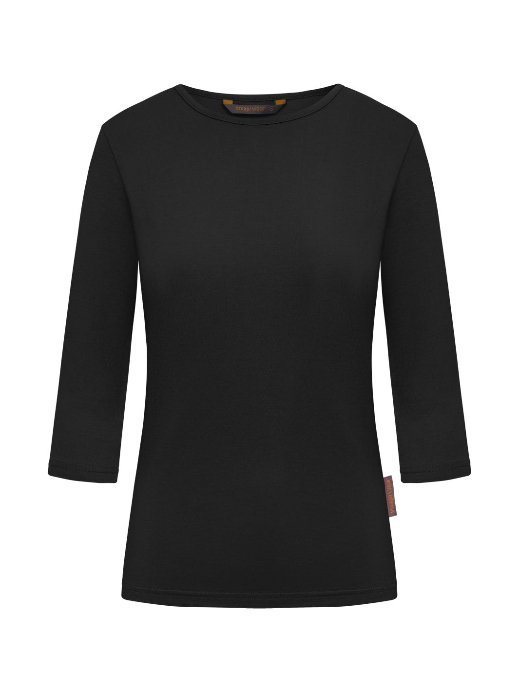 Women's shirt 3/4 sleeves, round neckline, slim – Image Wear