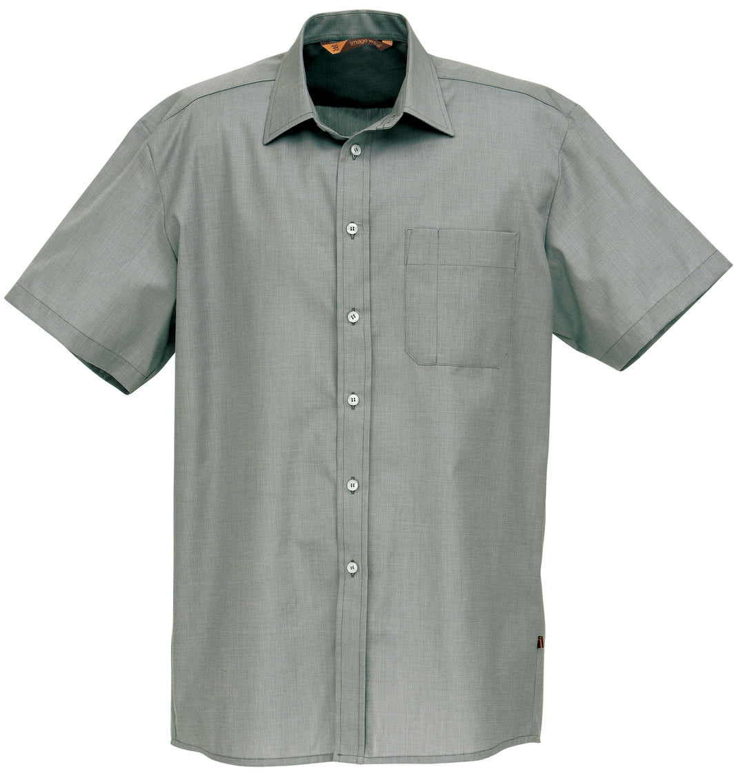 Men's short-sleeved collared shirt
