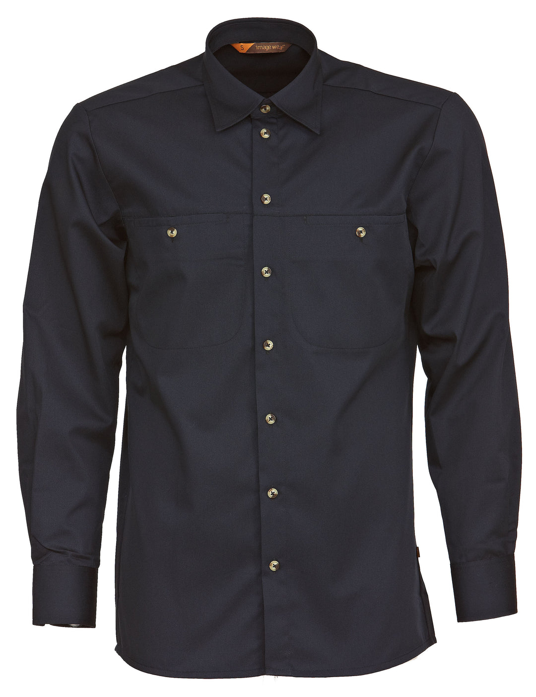 Long-sleeved twill shirt