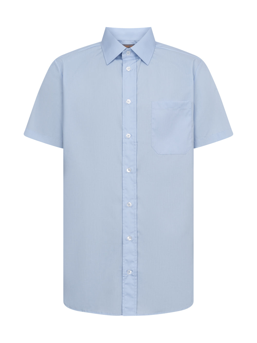Men's collared shirt, slim, short-sleeved