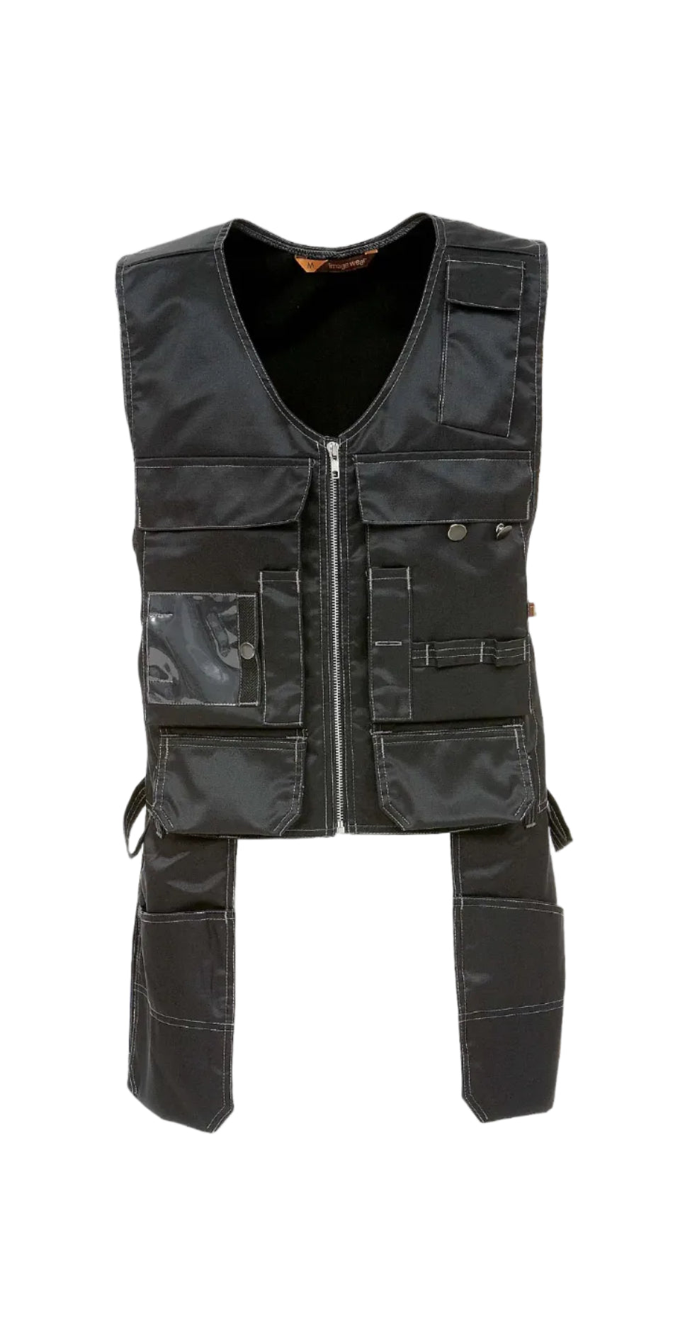 Vest with hanging pockets
