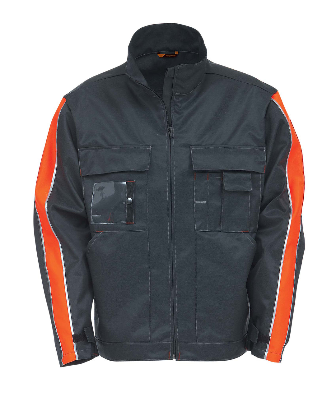 Work jacket, accent stripes