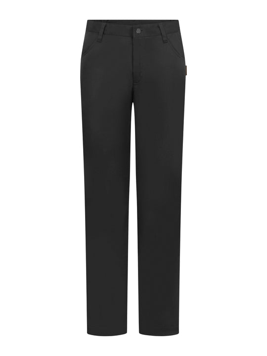 Mustat farkkumalliset työhousut naisille. 