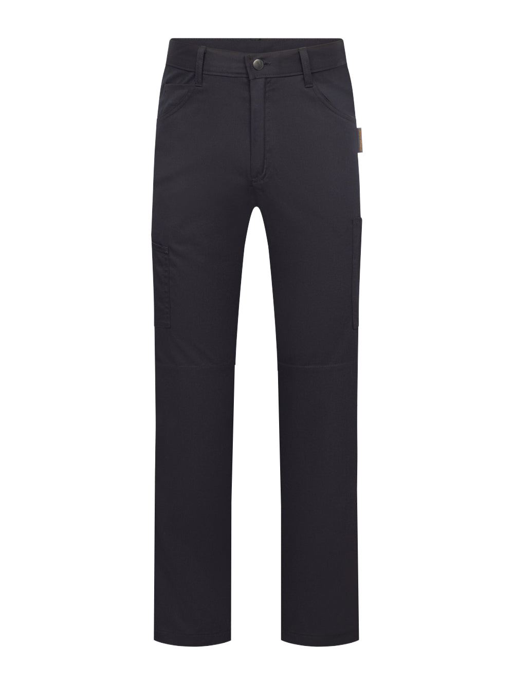 Miesten tummansiniset reisitaskuhousut. 