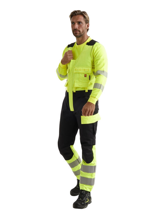 High visibility vest coverall