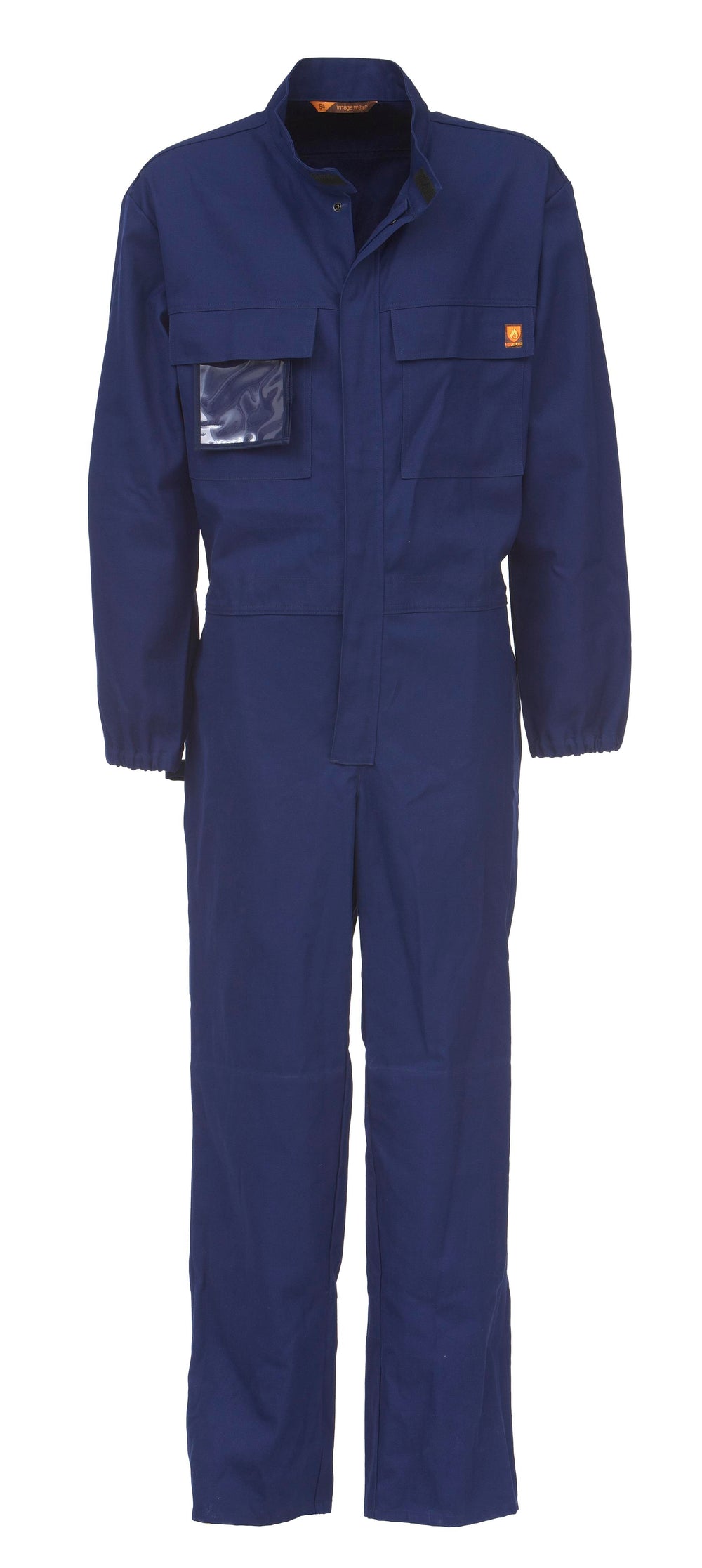 Image Wearin tummansininen palosuojattu työhaalari. 