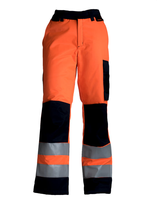 High-visibility winter trousers, class 2