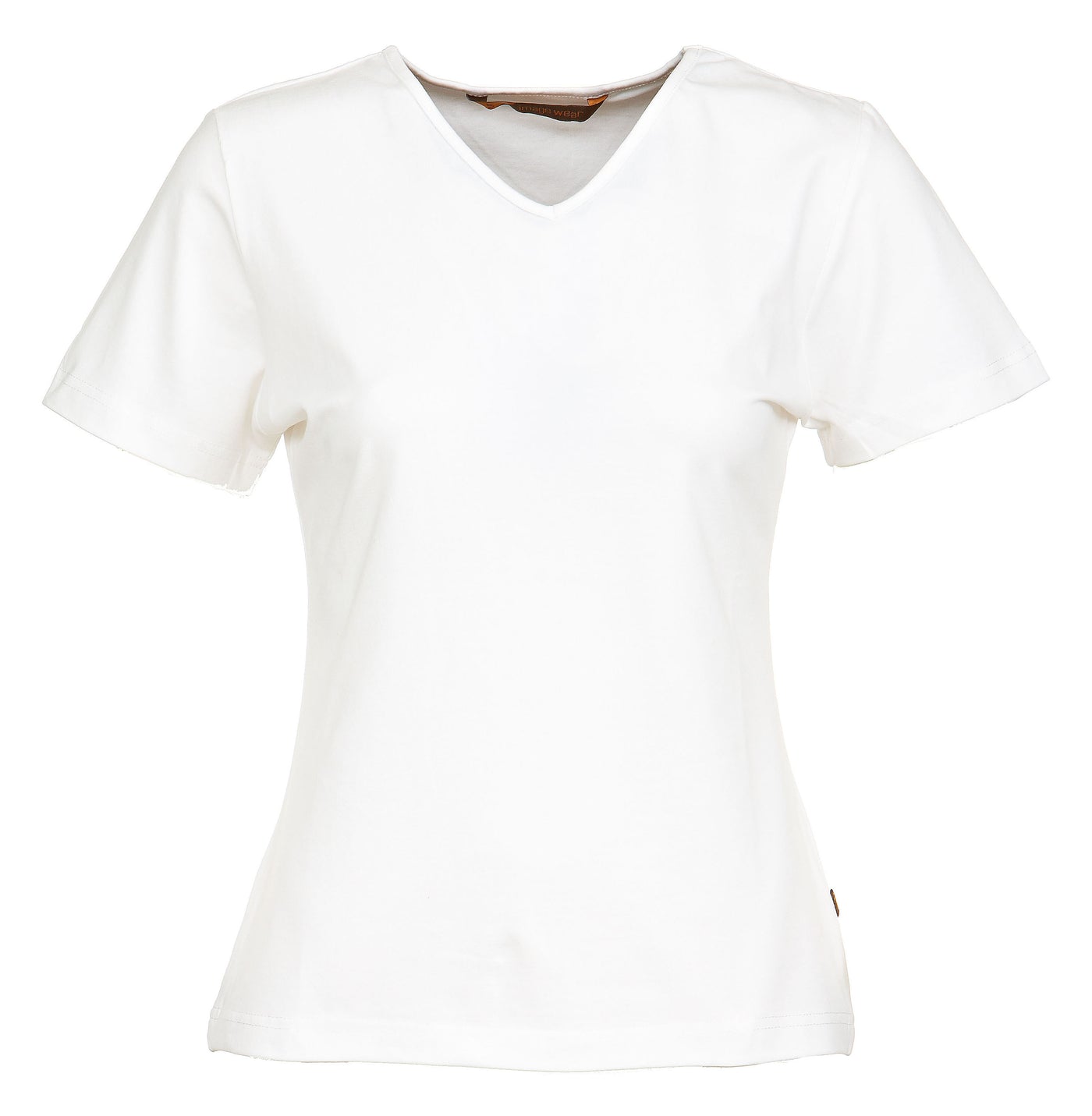 Naisten T-paita, slim Valkoinen