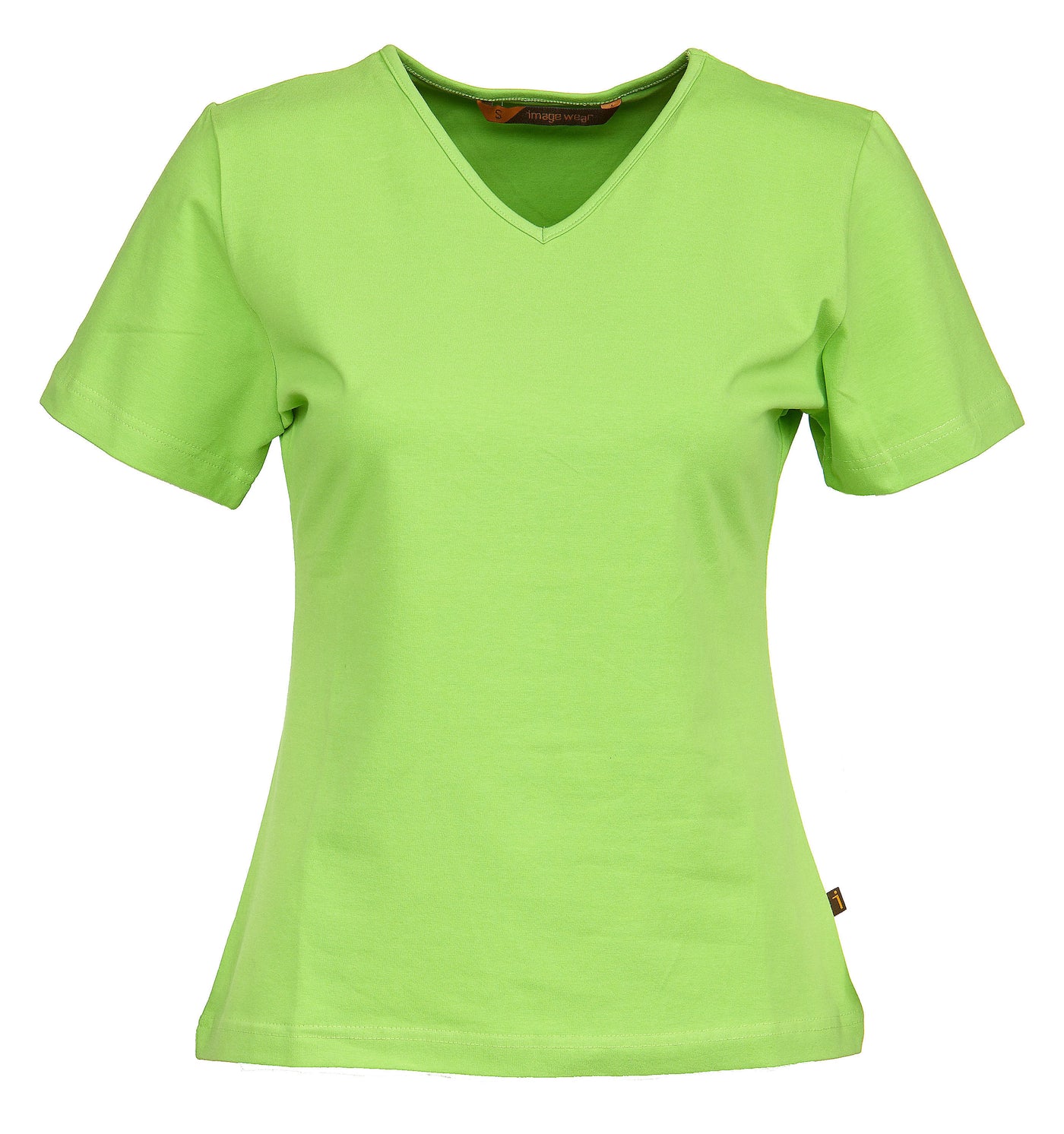 Naisten T-paita, slim Limenvihreä