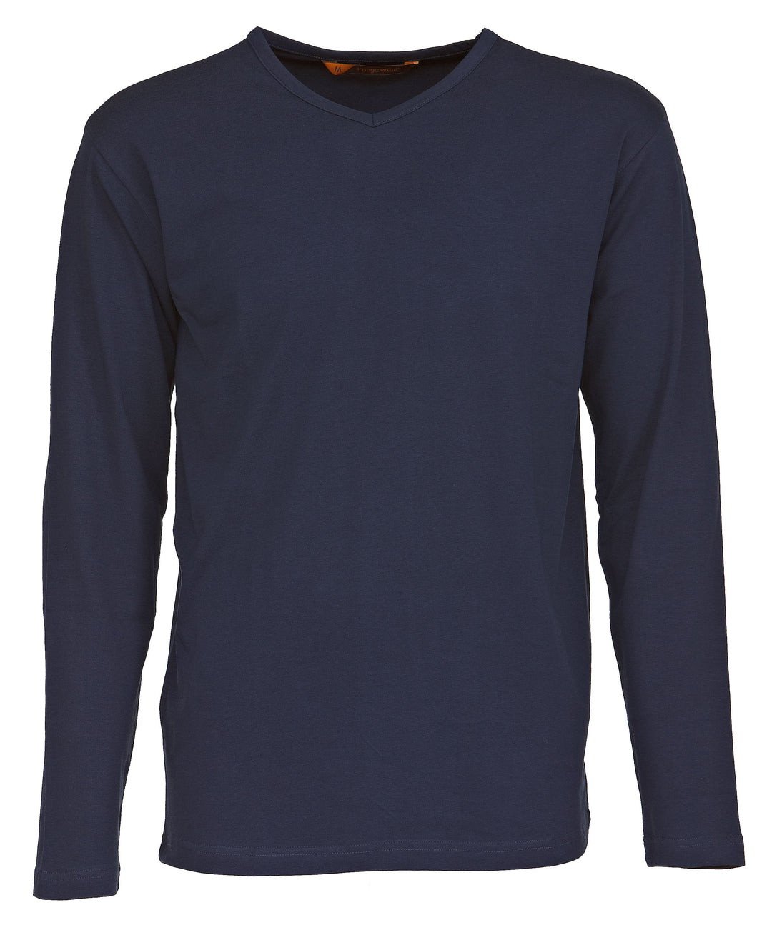 Men's shirt, slim, V-neck, long-sleeved