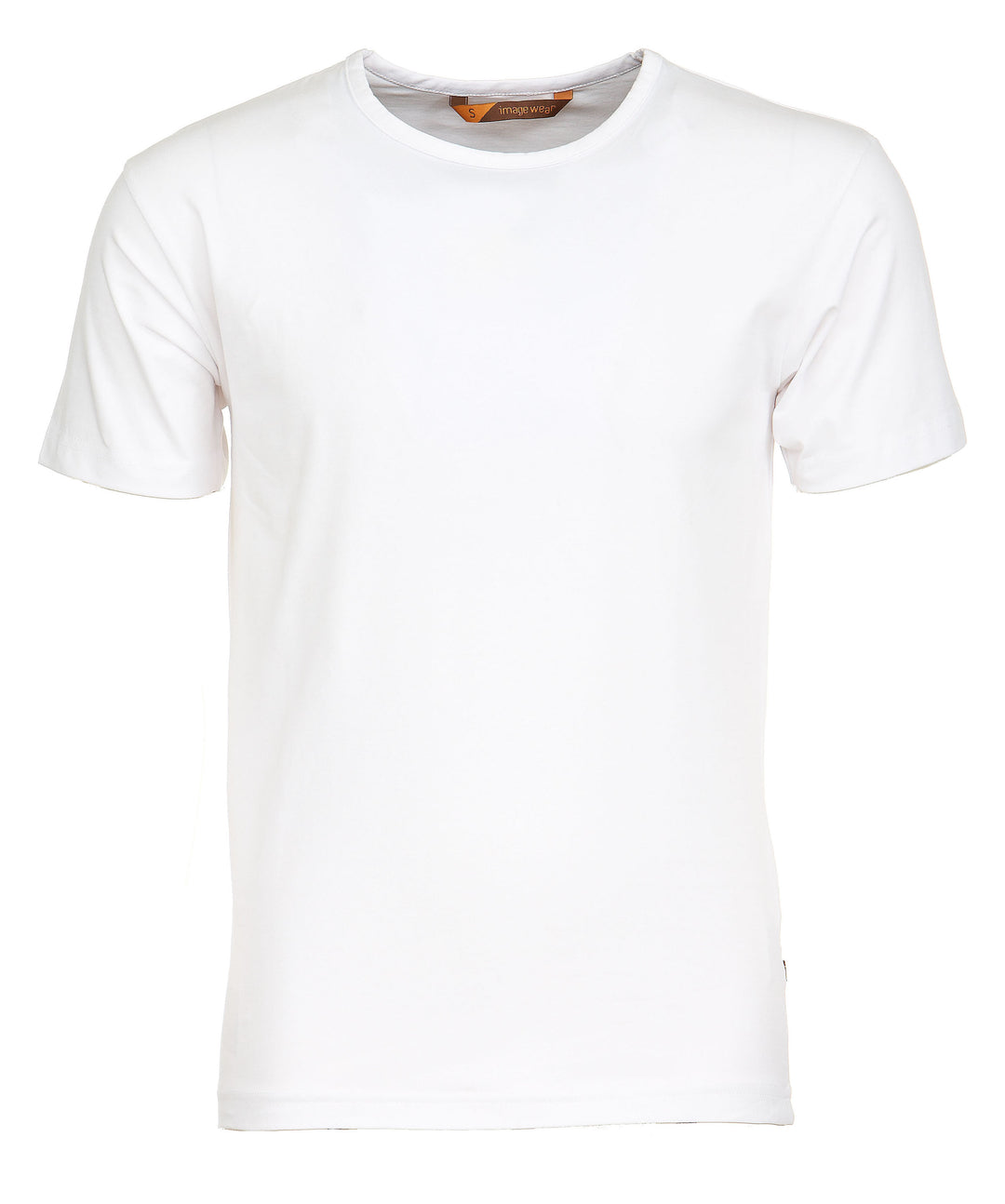 Valkoinen lyhythihainen tyköistuva miesten T-paita. Joustava ja laadukas materiaali. Kestää hyvin toistuvia pesuja. Paita pitää muotonsa eikä nukkaannu herkästi. Laadukas paita työkäyttöön ja vapaa-aikaan.