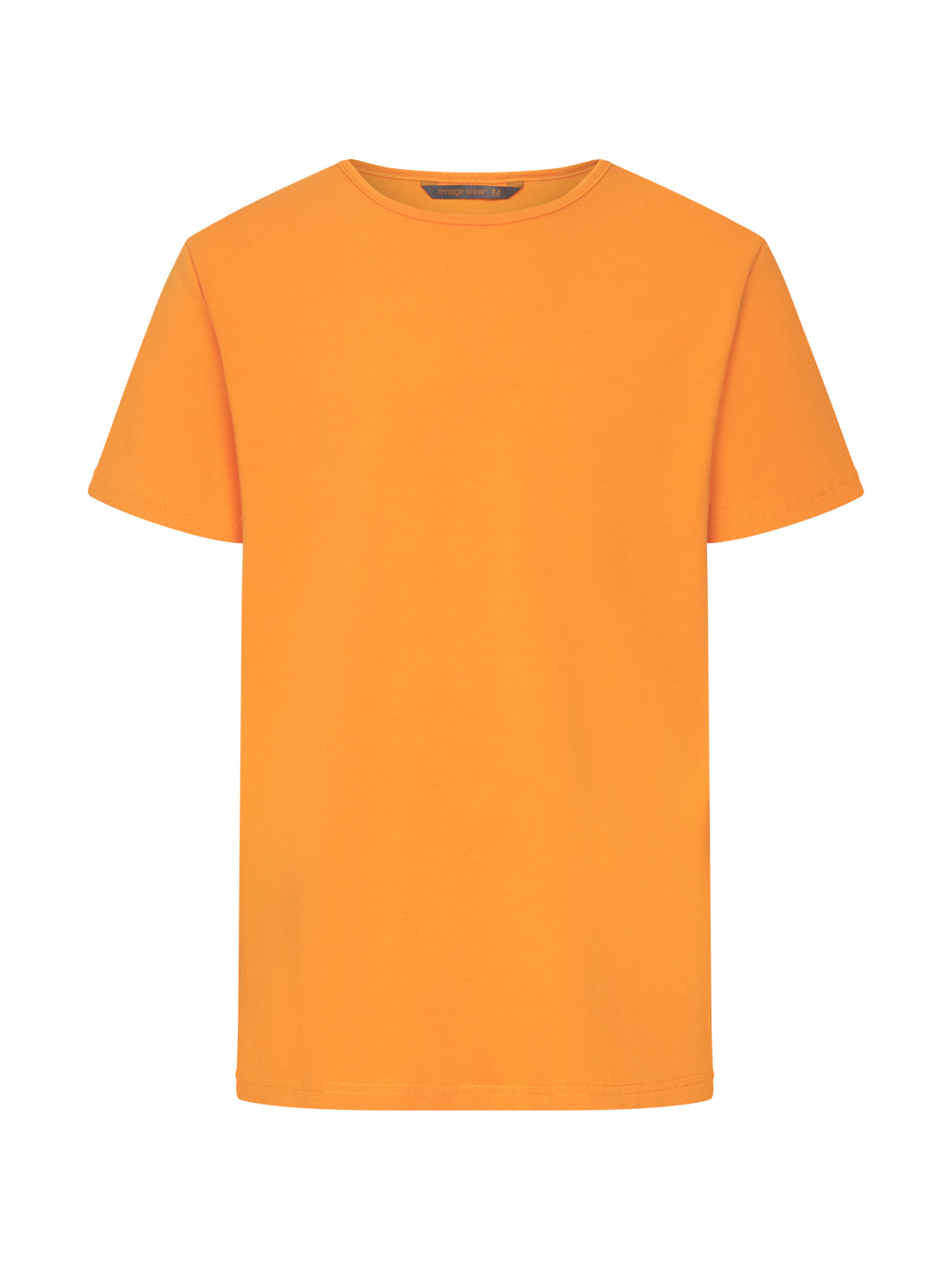 Image Wearin oranssi unisex T-paita, slim fit. Pyöreä pääntie. 