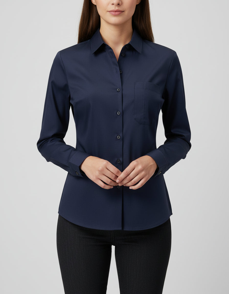 Naisten paitapusero, pitkähihainen