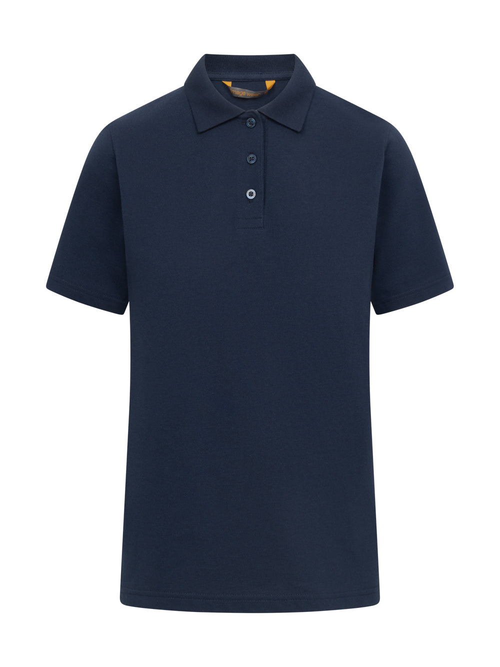 Naisten klassisen mallinen tummansininen pikeepaita. 