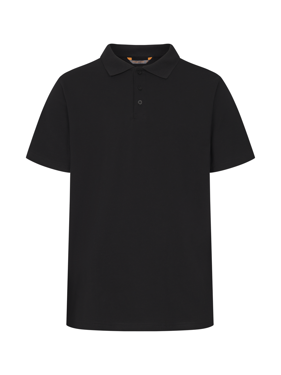 Miesten lyhythihainen musta pikeepaita