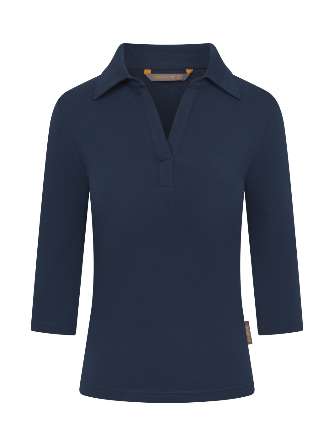 Women's office shirt, 3/4 sleeves, slim