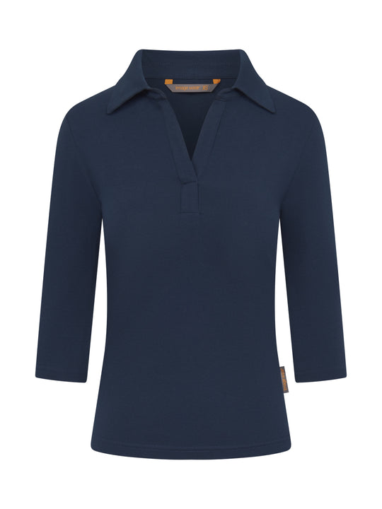Women's office shirt, 3/4 sleeves, slim