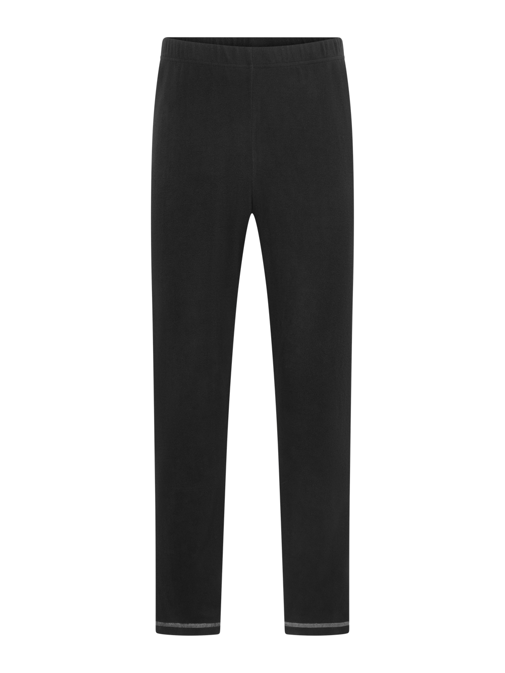 Mustat pitkälahkeiset fleece välihousut