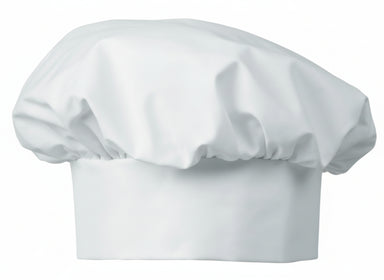 Valkoinen kokinhattu. 