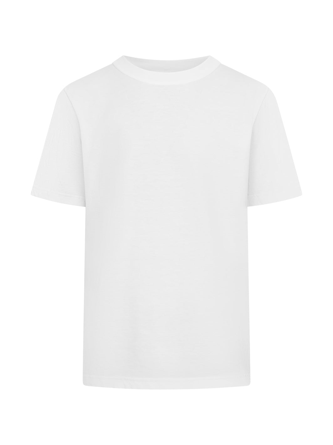 Image Wearin valkoinen unisex t-paita pyöreällä pääntiellä. 