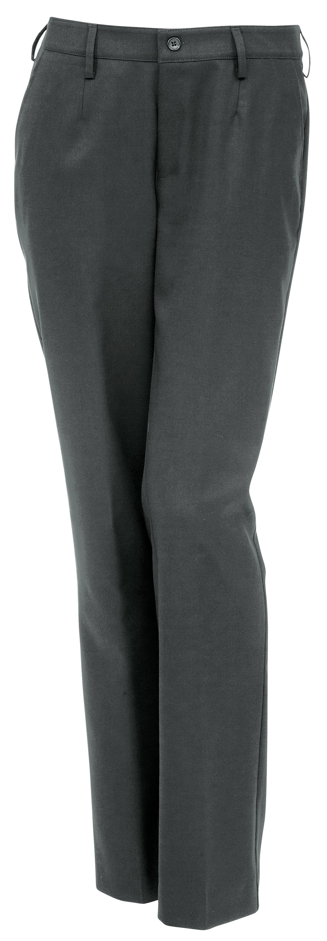 Ajattomat, tyylikkäät harmaat naisten housut joustavaa ja kestävää villasekoitetta. Housuissa vyönlenkit, sivutaskut ja polvisilkit. Koot: C32 - C52