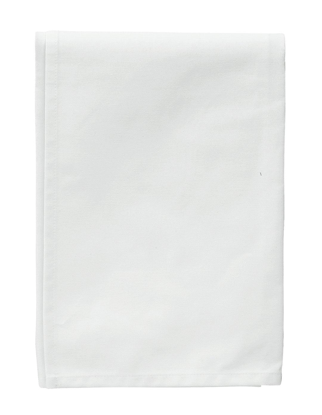 Valkoinen sivuliina tarjoilijalle. Koko 69x69 cm