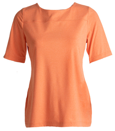 Hoitajan T-paita naisten malli oranssi.