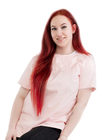 Palvelualan Vire-malliston roosa naisten pusero
